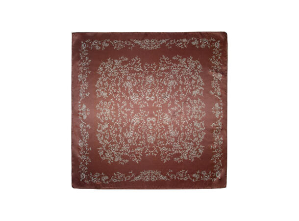 Skjerf m/grener 70x70 rust 