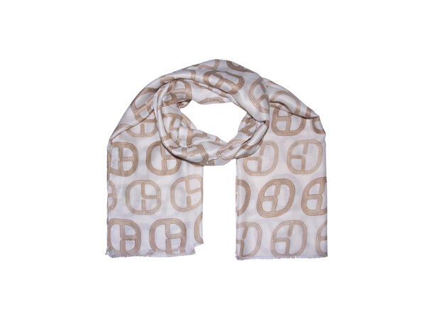 Skjerf m/ridebøyle 90x180cm offwhite 