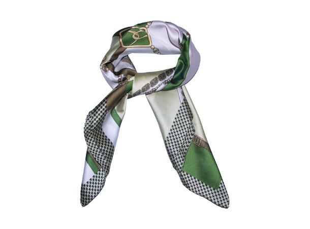 Skjerf m/seletøy 70x70 grønn 