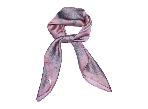 Skjerf paisley 70x70 rosa 