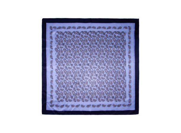 Skjerf paisley SILKE 70x70 navy 