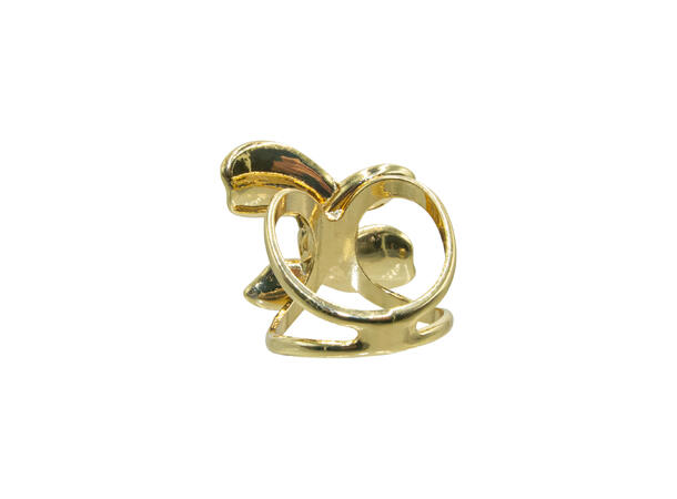 Skjerf ring blomst gull* 