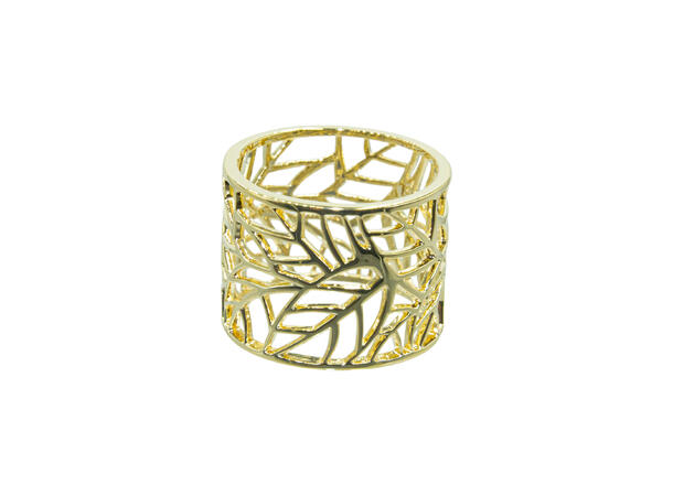 Skjerf ring liggende kobber gull 