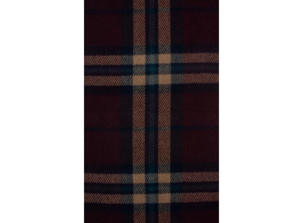 Skjerf rutet 40x180 vinrød Høst26 