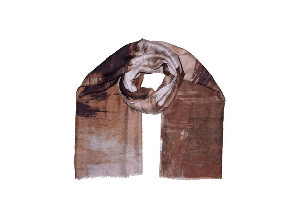 Skjerf ton i ton 90x180cm brun 