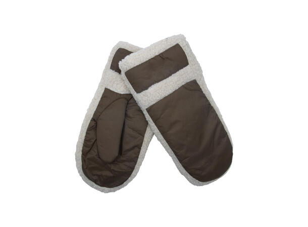 Vott m/teddy kant brun Høst26 