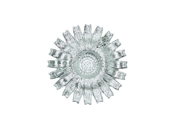 Brosje marguerite sølv 