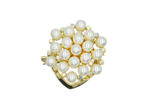 Brosje og skjerf ring "perle" 