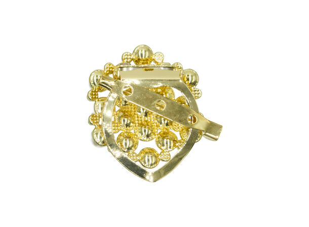 Brosje og skjerf ring "perle" 