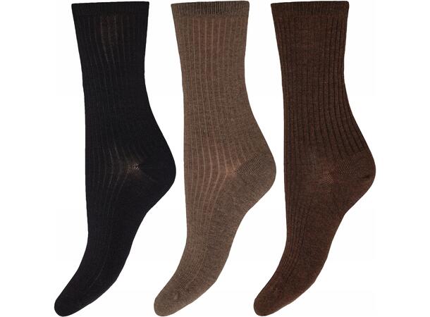 DECOY 3-pack ankle sock bamboo Multicolor 37-41 - AW26 