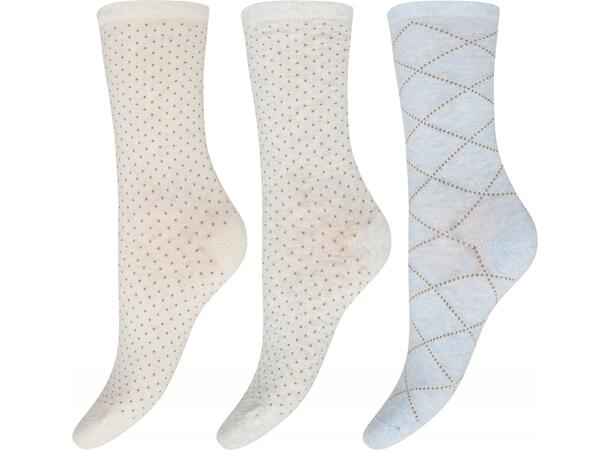 DECOY 3-pack ankle sock bamboo Multicolor 37-41 - SS27 