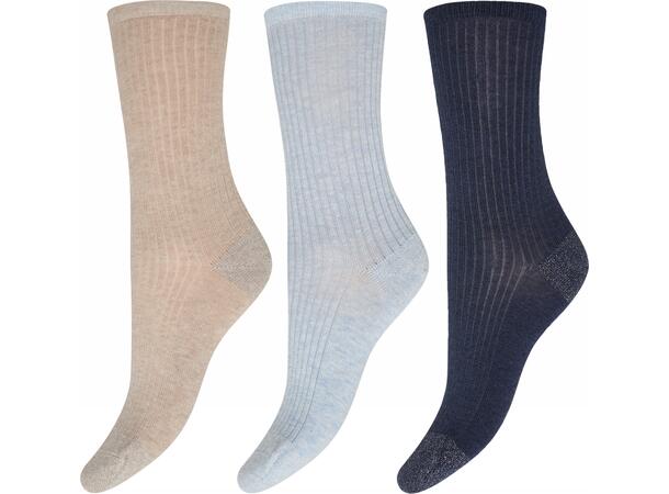 DECOY 3-pack ankle sock cotton Multicolor 37-41 - SS27 