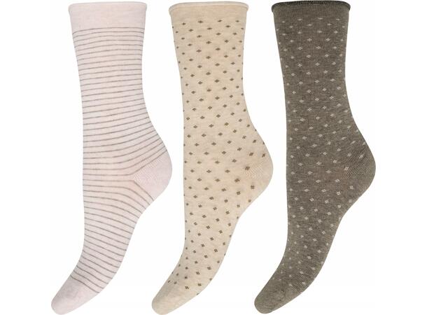 DECOY ankle sock fine knit bam Multicolor 37-41 - SS27 