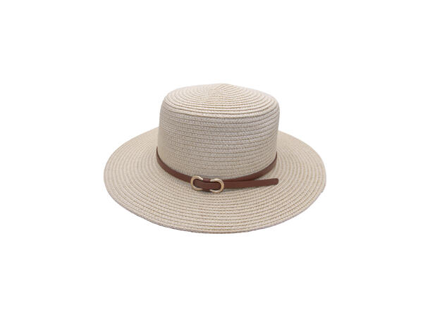 Hatt "Summer" flat m/belte offwhite SS27 