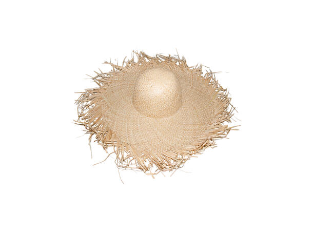 Hatt "Summer" stor m/bast beige SS27 
