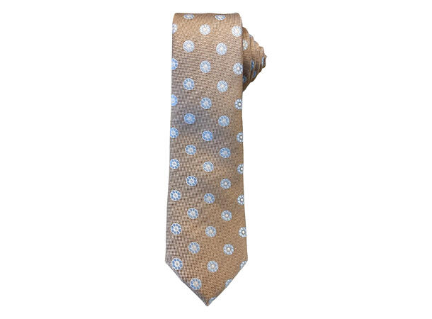 Konfirmant slips småmønstret beige SS27 