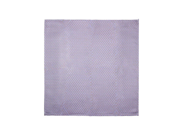 Santi silkeslips+lommetørkle mønstret sett hengende beige 