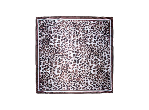 Skjerf dyreprint 70x70 brun* 