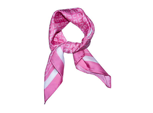 Skjerf enkel mønster 70x70 rosa 