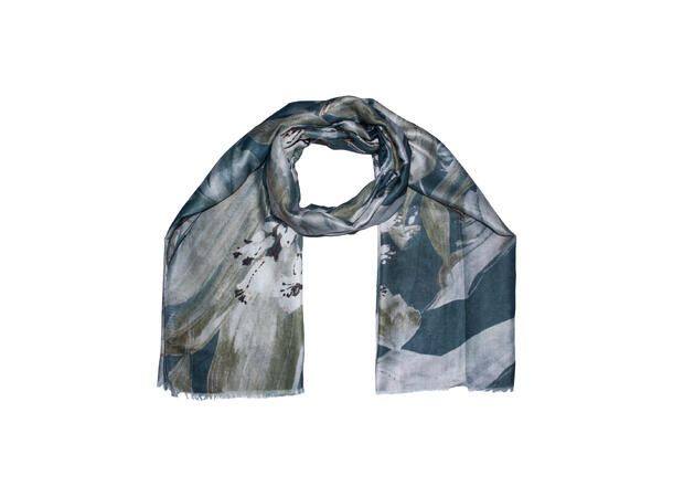 Skjerf m/blader 90x180 beige 