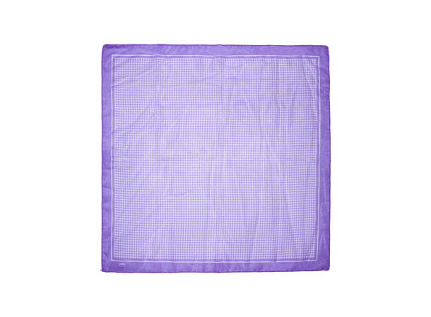 Skjerf m/ruter 58x58cm lilla 