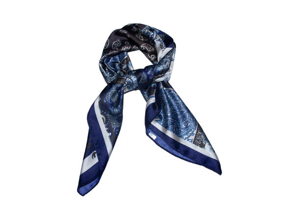 Skjerf paisley 70x70 NEW Navy 