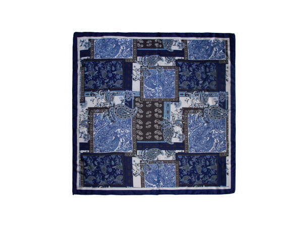 Skjerf paisley 70x70 NEW Navy 