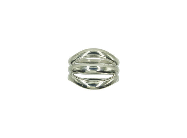 Skjerf ring "3 ringer" sølv 