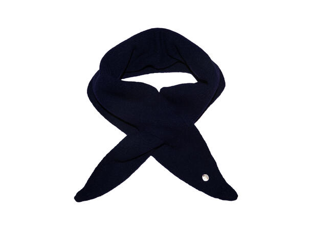 Skjerf triangel m/knyting navy 26x85 Høst26 NEW 