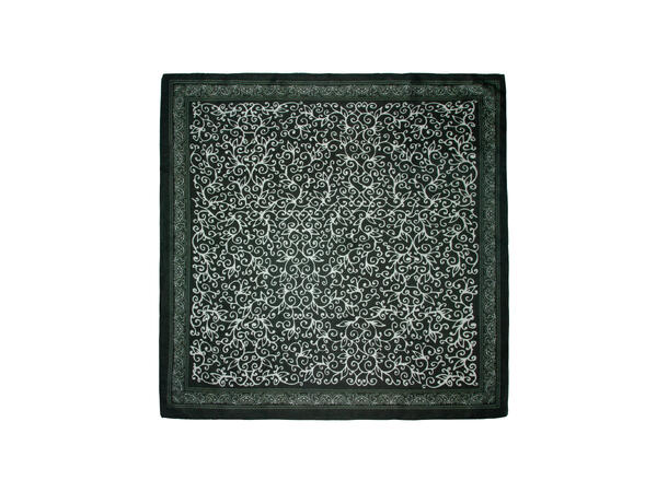 Skjerf wienermønster 70x70cm grønn 