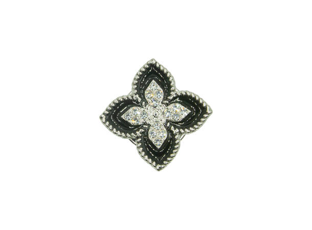 Skjorteknapp stjerne sort 