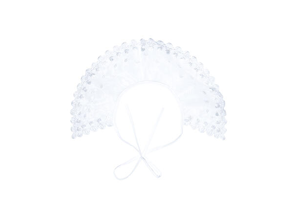 Skjortekrage m/snøre hvit 