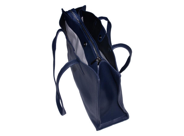 Veske stor klassisk 37x30x12cm navy 