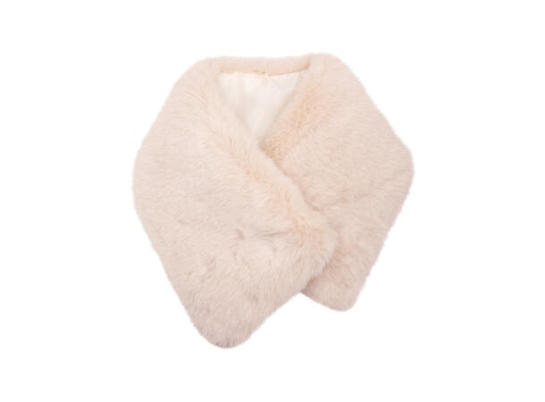 Hals fake fur 15x50/60 offwhite* Høst26 