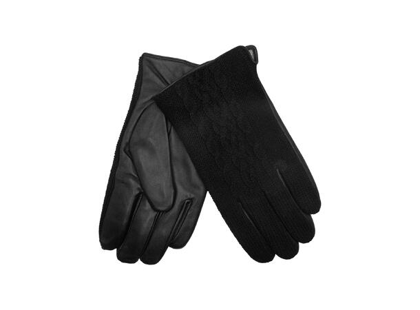 Hanske Herre ull/skinn koksgrå Høst26 