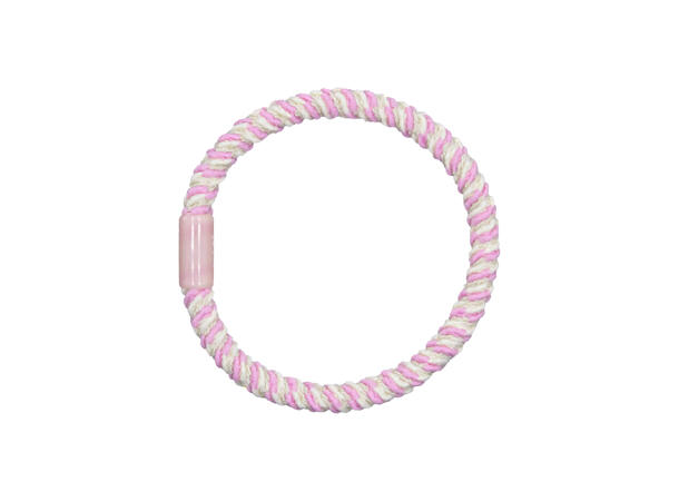 Hårstrikk flerfarget rosa 