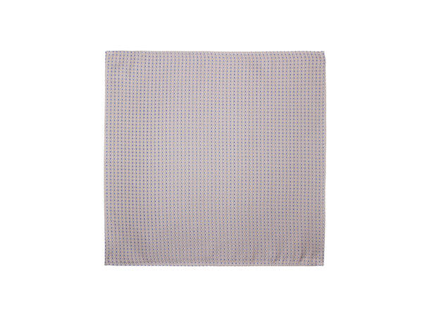 Santi silkeslips+lommetørkle mønstret* sett hengende beige 