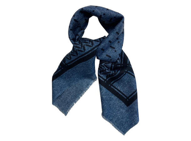 Skjerf klassisk 85x85 blå Høst26 