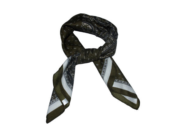 Skjerf m/mønster 68x68cm grønn 
