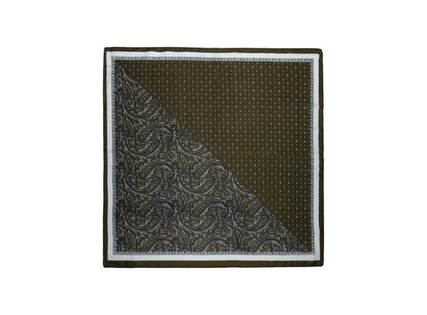 Skjerf m/mønster 68x68cm grønn 