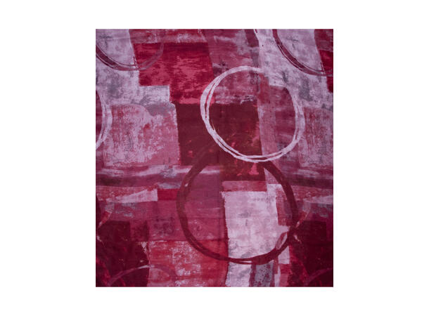 Skjerf m/sirkler 90x180cm rosa 