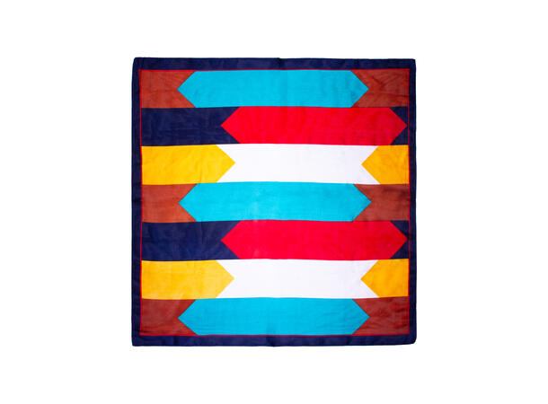 Skjerf multi farget 70x70 