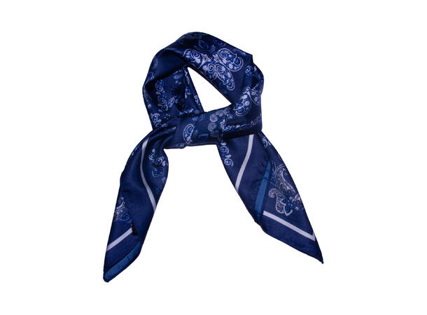 Skjerf multi paisley 70x70cm navy 