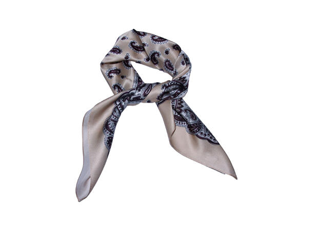 Skjerf paisleyt SILKE 70x70 beige 
