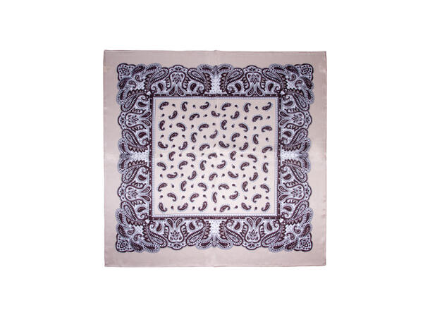 Skjerf paisleyt SILKE 70x70 beige 