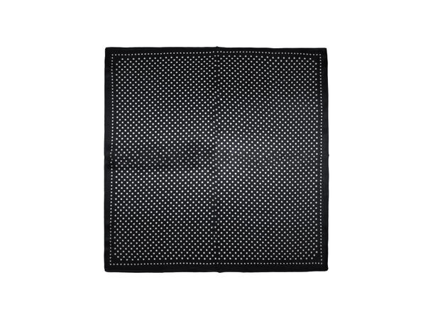 Skjerf prikker SILKE 70x70 sort 