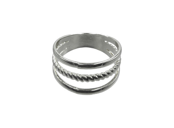 Skjerf ring m/3 ringer sølv 