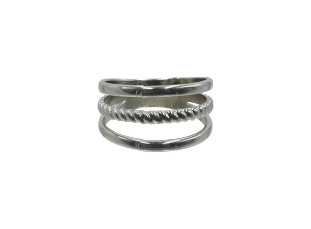 Skjerf ring m/3 ringer sølv* 