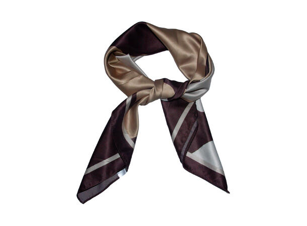 Skjerf svømmende 70x70cm beige 