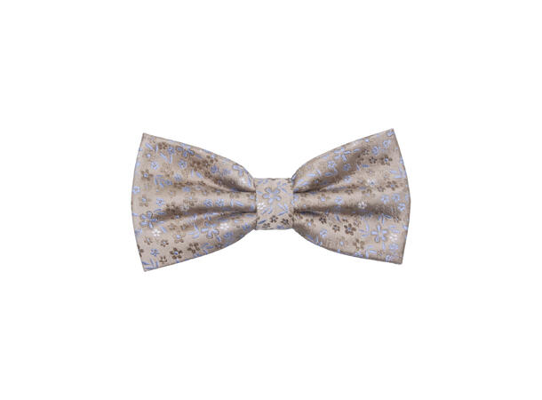 Sløyfe m/blomster beige 
